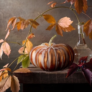12" Metalic Autumn Latex Pumpkin - 8 - Bed Bath & Beyond - 41384635